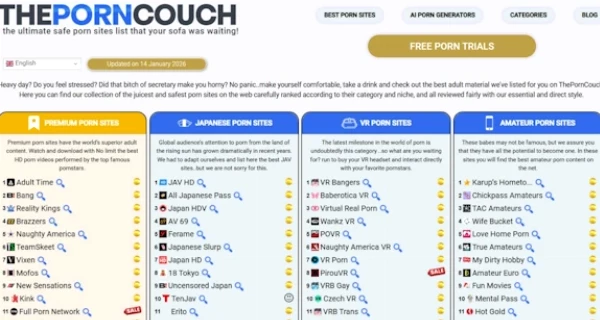 ThePornCouch review screenshot